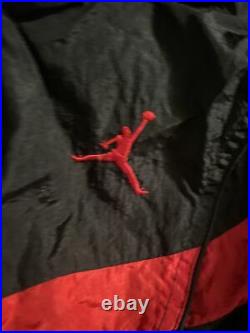 Rare NIKE JORDAN Air Flight Jumpman Track Jacket Pants Suit Black Red Vintage 85