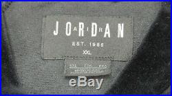 Rare VTG AIR JORDAN Jumpman Velour Matching Jacket Pant Track Suit Black SZ 2XL