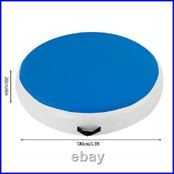 Round Floor Tumbling Training Pad Air Track Inflatable Gymnastics Mat withAir Pump