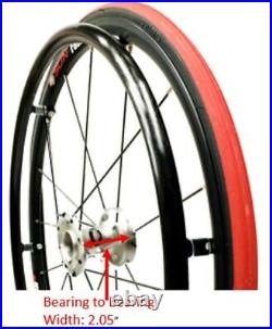 Set Of 2 24 Sun Fusion 16 Spokes Wheel With Primo Red V-track Tire & Air Tube