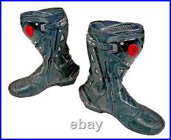 Sidi ST Air Armored Vented Track Racing Motorcycle Boots Black Size US 9.5