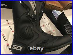 Sidi STRADA AIR Motorcycle Track Boots Black Size 10 US / 44 EU NEW IN BOX