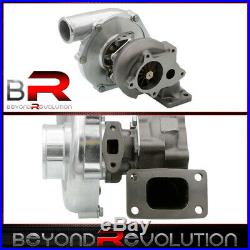 T3 T4 Ball Bearing T04E Turbo Charger Boost. 63 A/R Air Ratio Compressor 5-Bolt