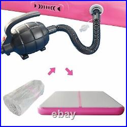 Upgrade 10Ft Pink Air track Inflatable Gymnastics Mat Training Sports thicker