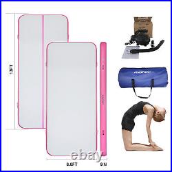 Upgrade 13Ft Pink Air track Inflatable Gymnastics Mat Training Sports thicker