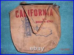 VTG Original California Golden Gate Radiator Water Bag Souvenir Hot Rat Rod 60s