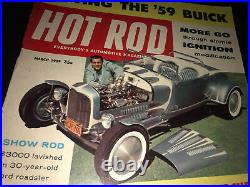 Vintage March 1959 Hot Rod Magazine Testing The 1959 Buick Kendall Motor Oil