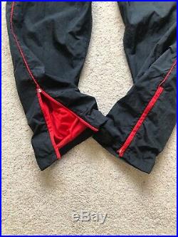 Vintage Nike Air Jordan Track Suit Black/Red Jacket XL Pants L Removeable Sleeve