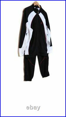 Vintage Nike Air Jordon Black White Red Track Jacket Pants Suit XL