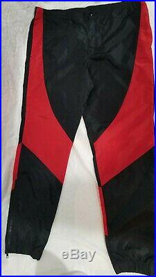 Vtg 1985 Nike Air Jordan Wings Black/red Track Athletic Pants L Bred Windbreaker