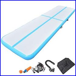 Waterproof Sturdy EVA Material Inflatable Mat Air Track Blue 100 X 400 X 15 CM