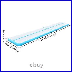 Waterproof Sturdy EVA Material Inflatable Mat Air Track Blue 104 X 603.5 X15 CM