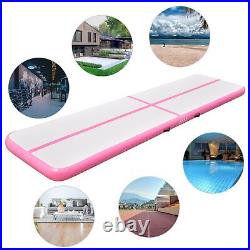 Waterproof Sturdy EVA Material Inflatable Mat Air Track Pink 100 X 400 X 15 CM