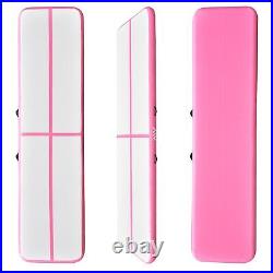 Waterproof Sturdy EVA Material Inflatable Mat Air Track Pink 100 X 400 X 15 CM