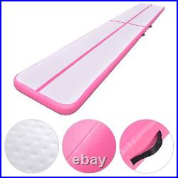 Waterproof Sturdy EVA Material Inflatable Mat Air Track Pink 104 X 603.5 X 15 CM