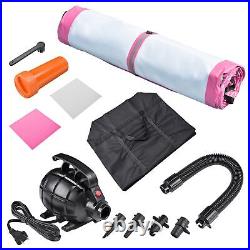 Waterproof Sturdy EVA Material Inflatable Mat Air Track Pink 104 X 603.5 X 15 CM