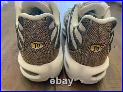 Women's Nike Air Max Plus Tuned PALE IVORY GOLD WHITE 848891-101 Running Retro
