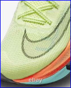 Women's Nike Air Zoom Alphafly NEXT% Barely Volt Green CZ1514-700 sz 7
