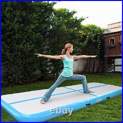 Yescom 10 Ft Air Mat Track Inflatable Tumbling Mat Gymnastics Training Blue