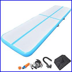 Yescom 13 Ft Air Mat Track Inflatable Tumbling Mat Gymnastics Home Gym Blue