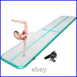 ZENOVA Inflatable Gymnastics Mat Tumble Track Air Tumbling Mat 10FT/13FT/16FT